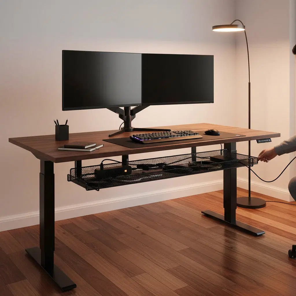 Under-Desk Cable Tray – Clear Your Desk in 20 Min