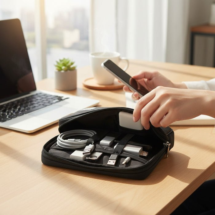 Waterproof Tech Organiser – Rain-Ready Cable Case
