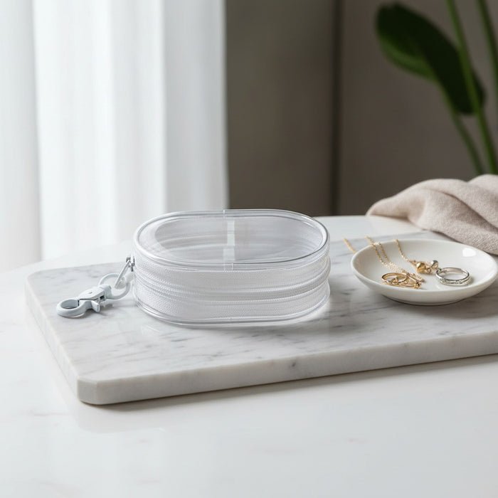 Clear Cable Organiser Case – Transparent Tech Pouch for Cables & Adapters
