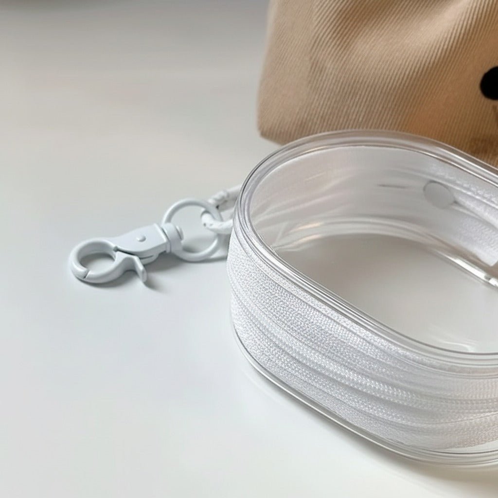Clear Cable Organiser Case – Transparent Tech Pouch for Cables & Adapters