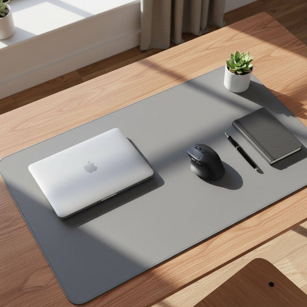 PU Leather Desk Pad – Non-Slip Waterproof Desk Mat, 4 Colours