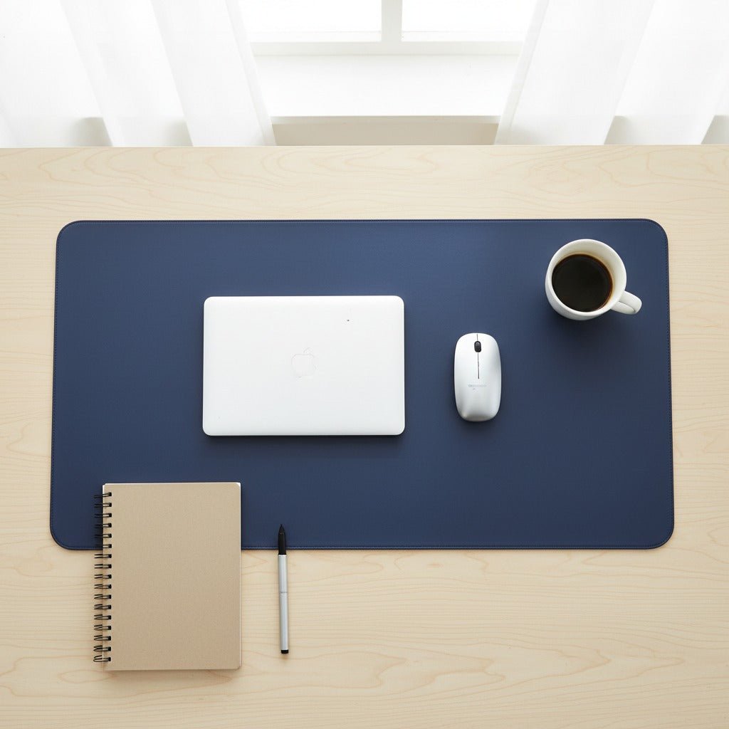 PU Leather Desk Pad – Non-Slip Waterproof Desk Mat, 4 Colours