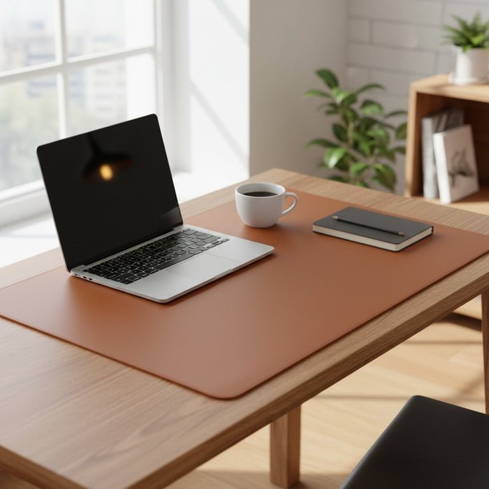 PU Leather Desk Pad – Non-Slip Waterproof Desk Mat, 4 Colours