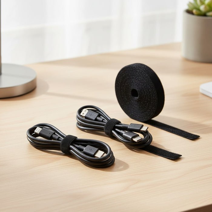Reusable Cable Winder Ties – Velcro Cable Management Straps, Cut to Length